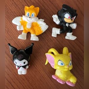 Hedgehog Tails Kacheek and Kuromi Figurines